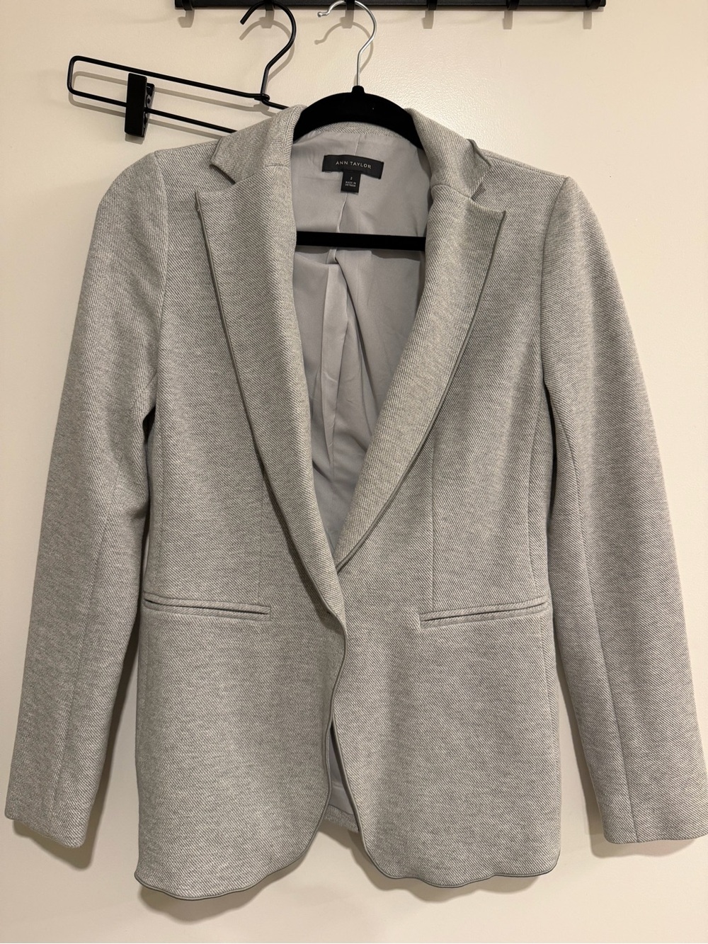 Ann Taylor Light Gray Tailored Women's Blazer